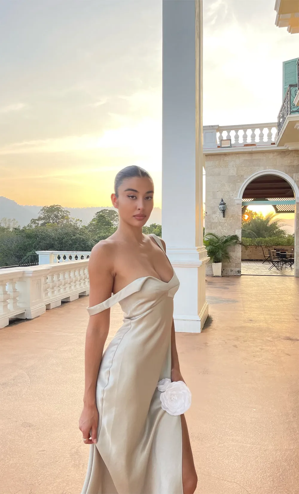 CYNDIE HALTER MINI DRESS - VANILLA BEAN sold by bec + bridge product image thumbnail 3