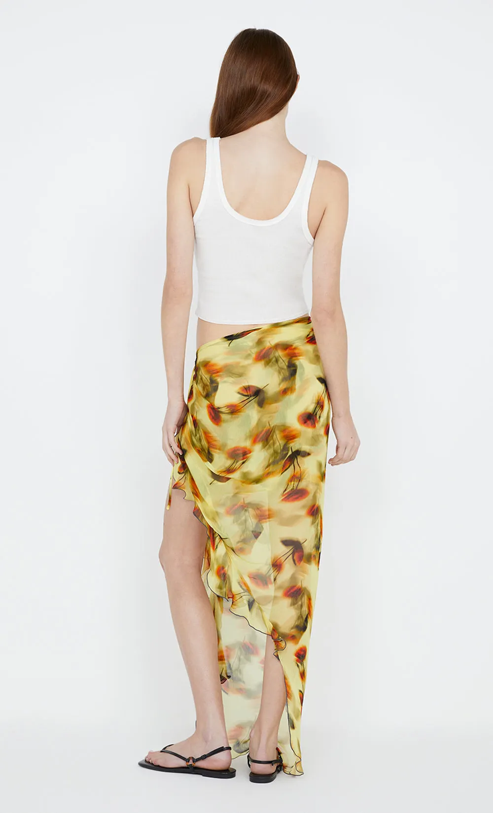 FIORE WRAP SKIRT - CITRUS ROSE sold by bec + bridge product image thumbnail 4