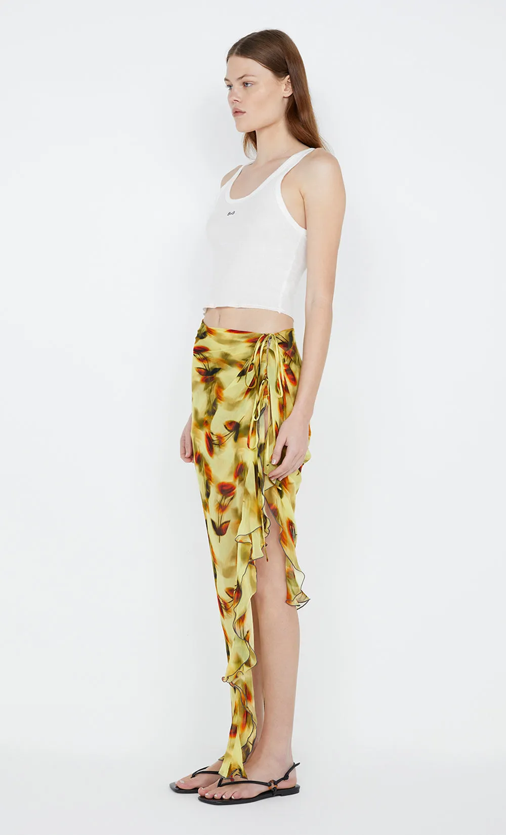 FIORE WRAP SKIRT - CITRUS ROSE sold by bec + bridge