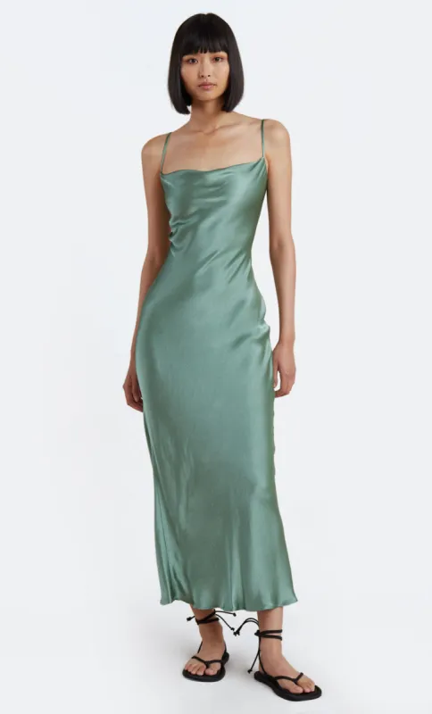 MALYKA MAXI DRESS - MOSS/BLACK sold by bec + bridge