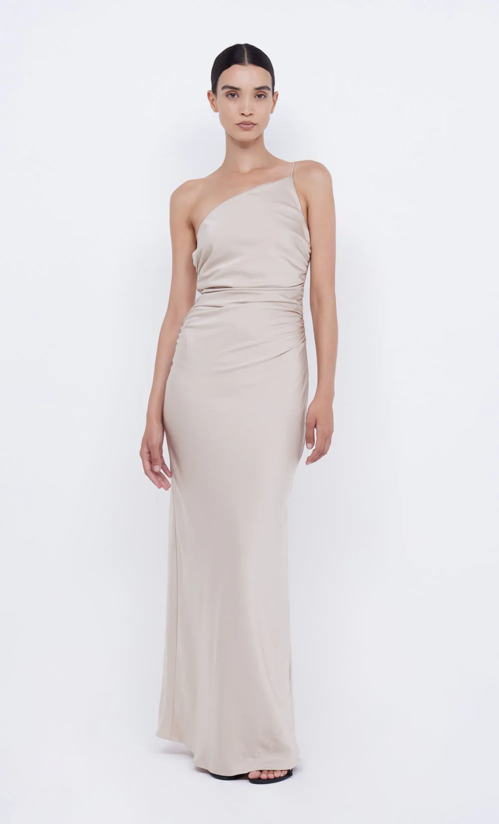 ETERNITY ASYM MAXI DRESS - SAND sold by bec + bridge