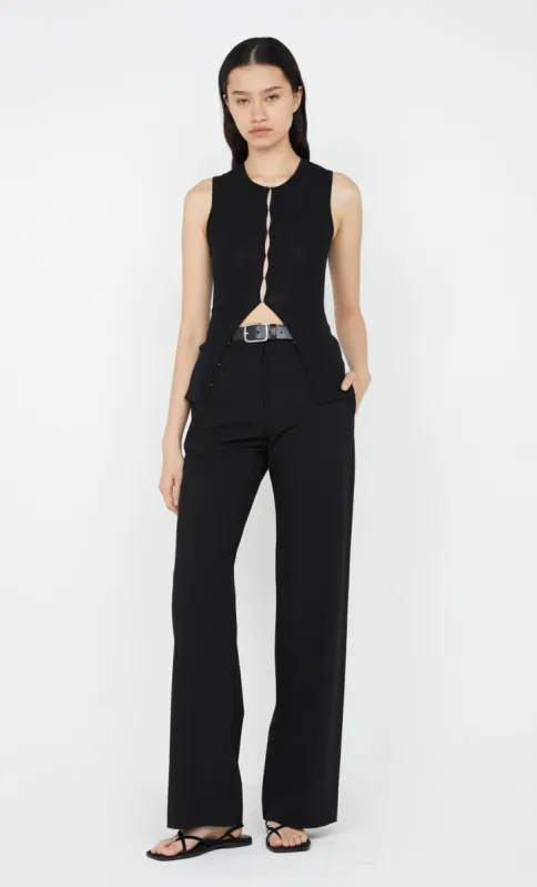 KEKE KNIT SLEEVELESS TOP - BLACK sold by bec + bridge