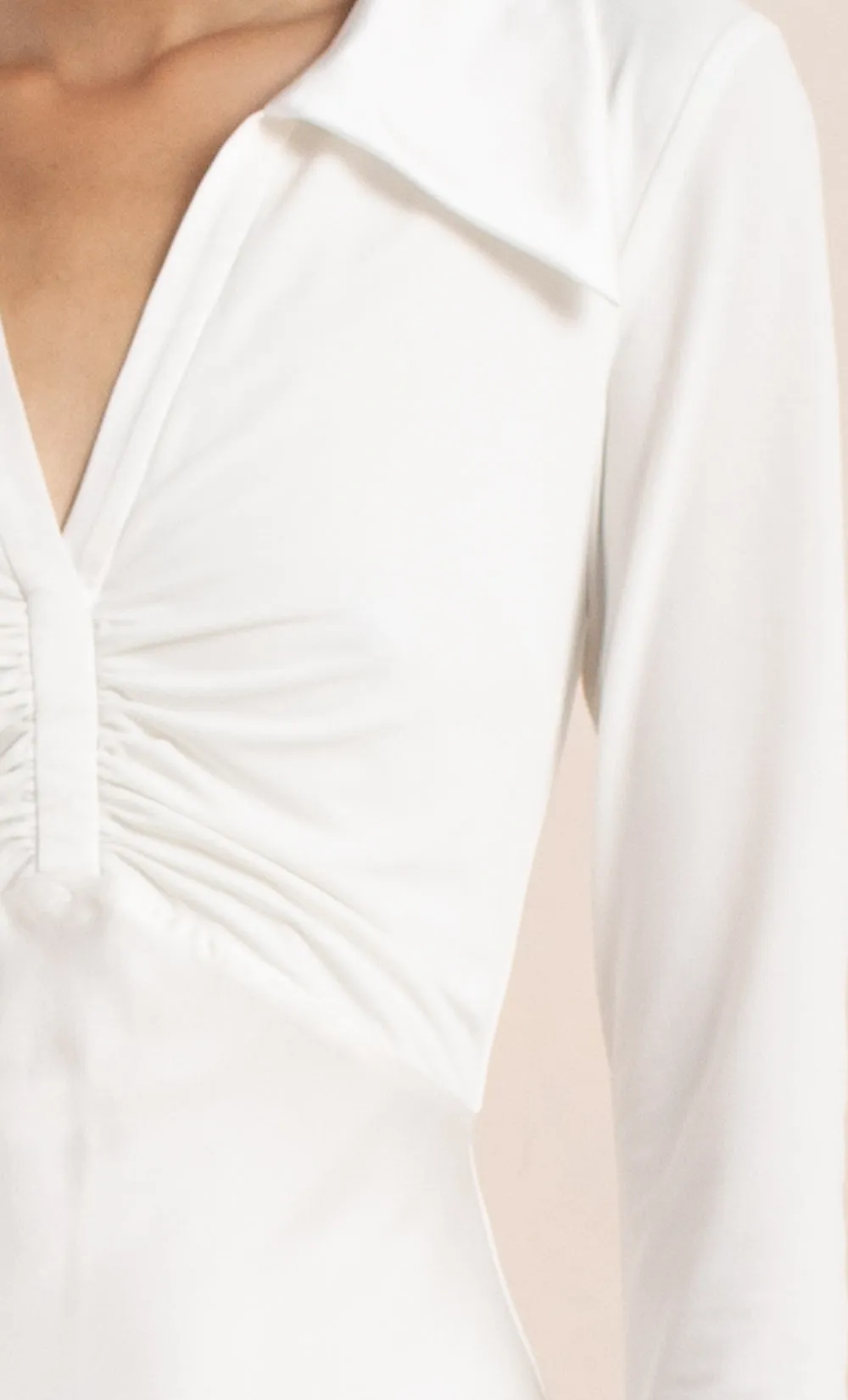 AMBER LONG SLEEVE MAXI DRESS - IVORY sold by bec + bridge product image thumbnail 5