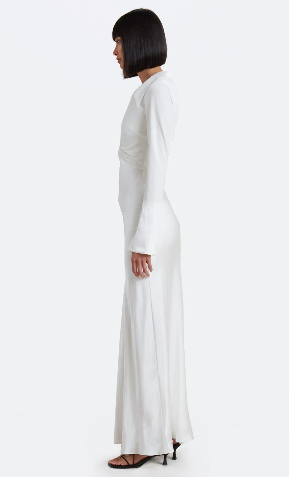AMBER LONG SLEEVE MAXI DRESS - IVORY sold by bec + bridge product image thumbnail 3