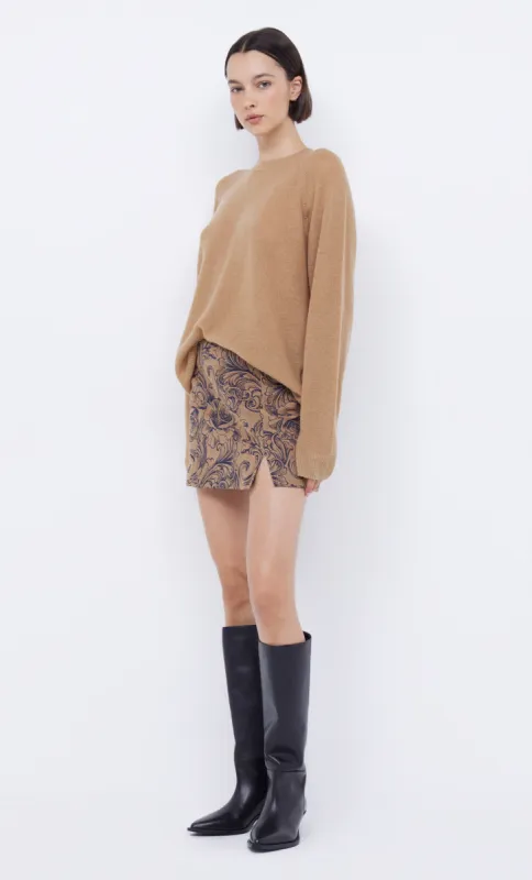 SUNSET RIDER MINI SKIRT - ROSE JACQUARD sold by bec + bridge