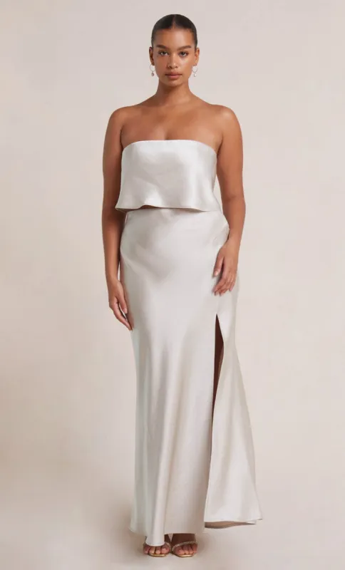 THE DREAMER STRAPLESS TOP  - SAND sold by bec + bridge