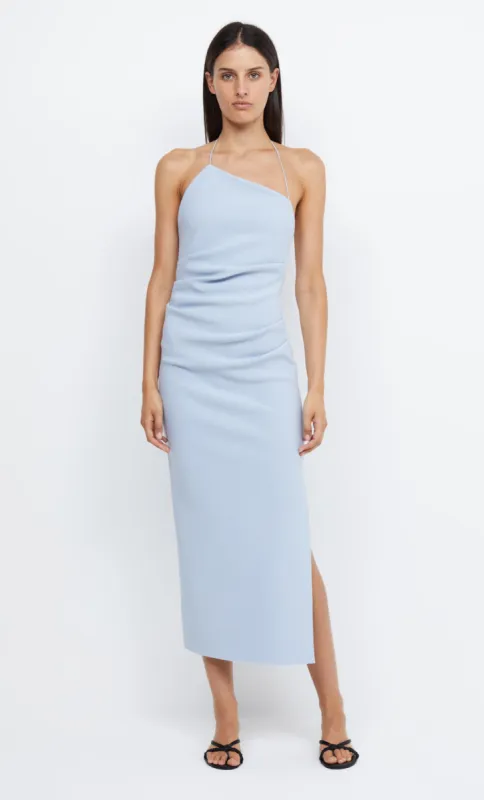 ANDY ASYM MIDI DRESS - DUSTY BLUE sold by bec + bridge