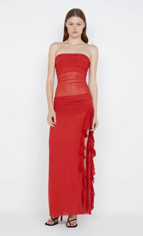 CELYSE STRAPLESS DRESS - ROUGE sold by bec + bridge