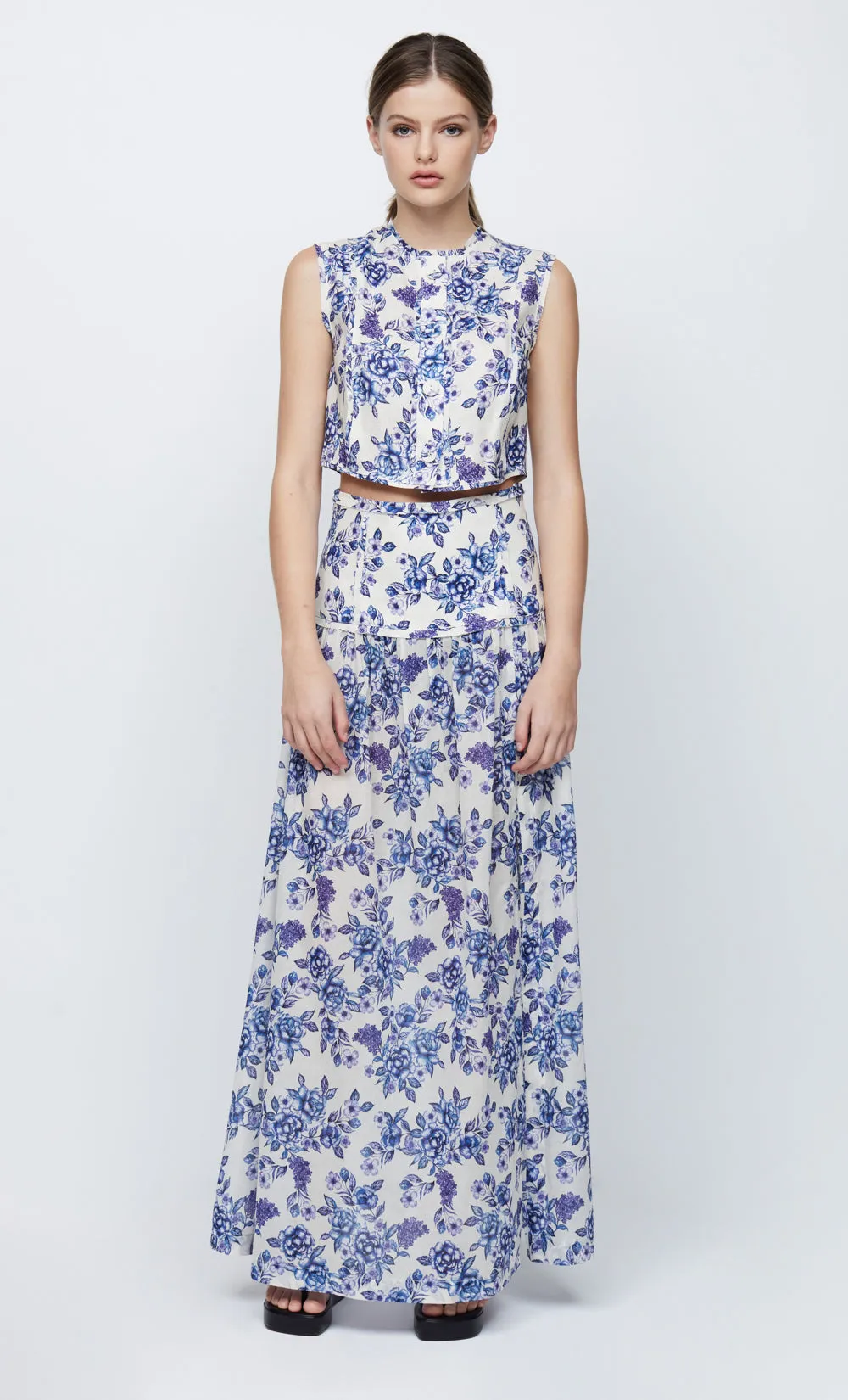 AUDETTE TOP - PORCELAIN FLORAL sold by bec + bridge