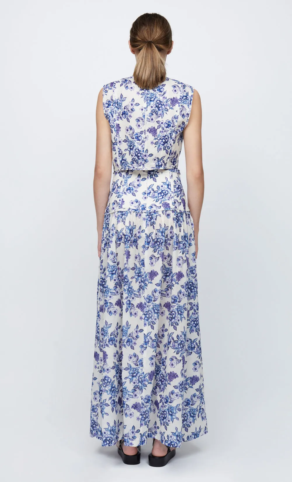 AUDETTE TOP - PORCELAIN FLORAL sold by bec + bridge product image thumbnail 2