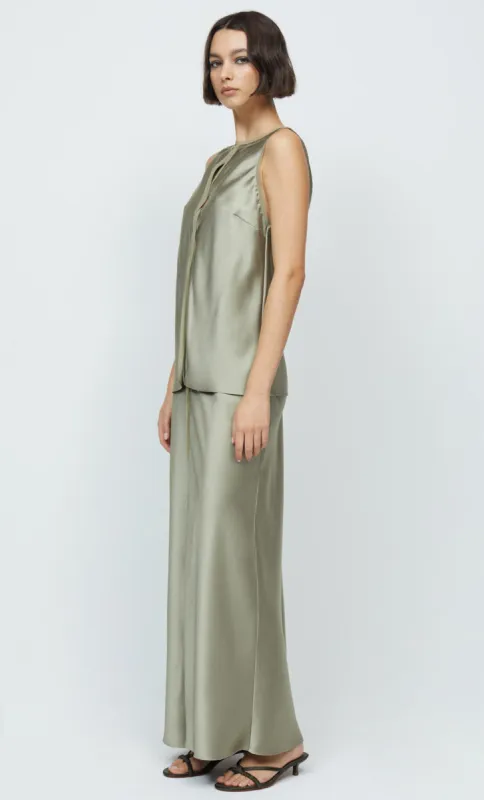 ANNISTON MAXI SKIRT - OLIVE sold by bec + bridge