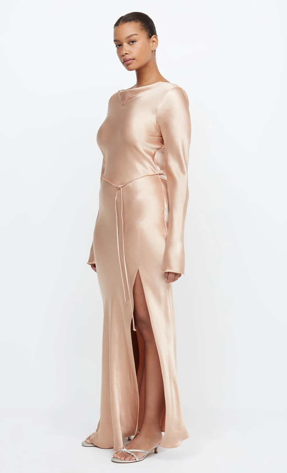 MOON DANCE LONG SLEEVE MAXI DRESS - ROSE GOLD sold by bec + bridge product image thumbnail 3
