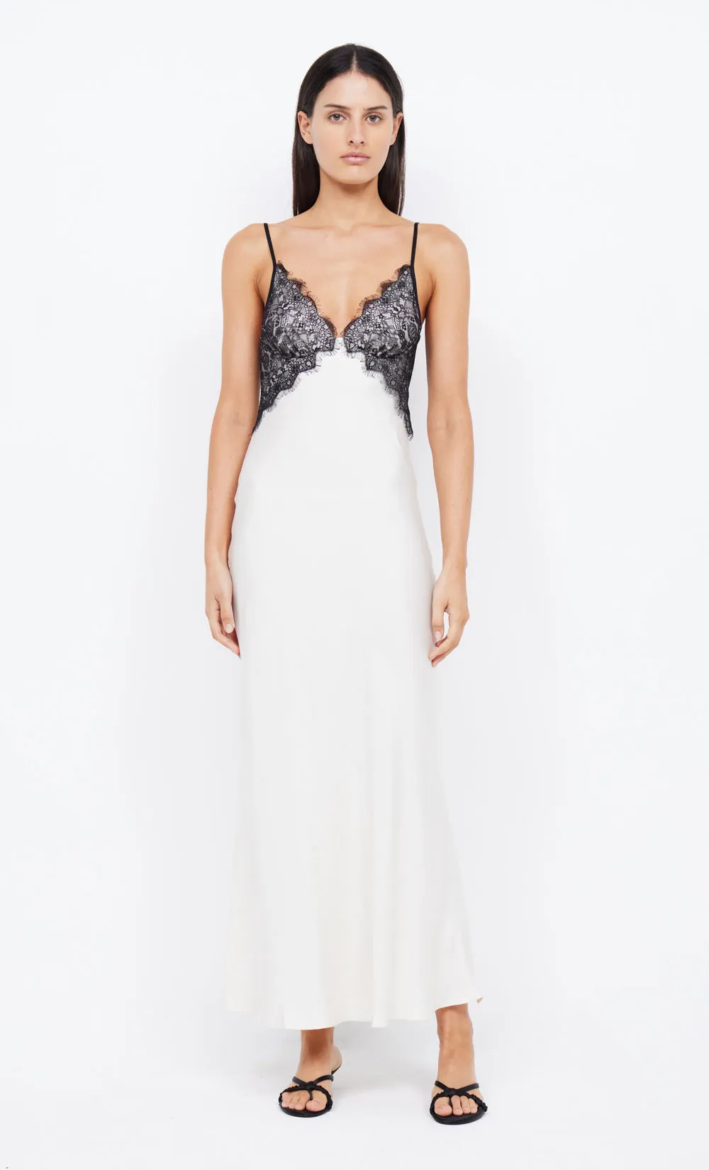 EMERY LACE MAXI DRESS - IVORY/BLACK sold by bec + bridge