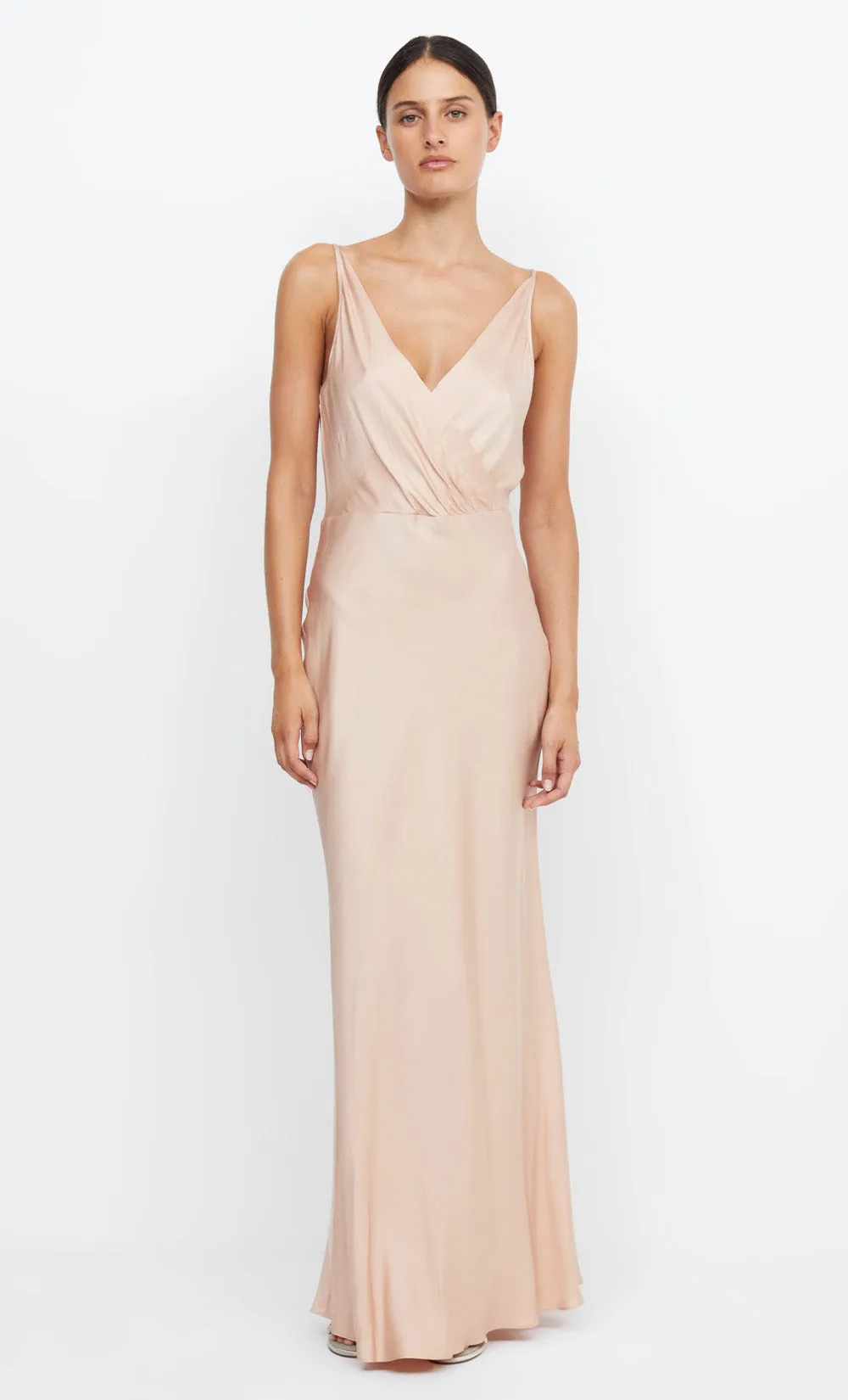 ADORE V MAXI DRESS - ROSE GOLD sold by bec + bridge