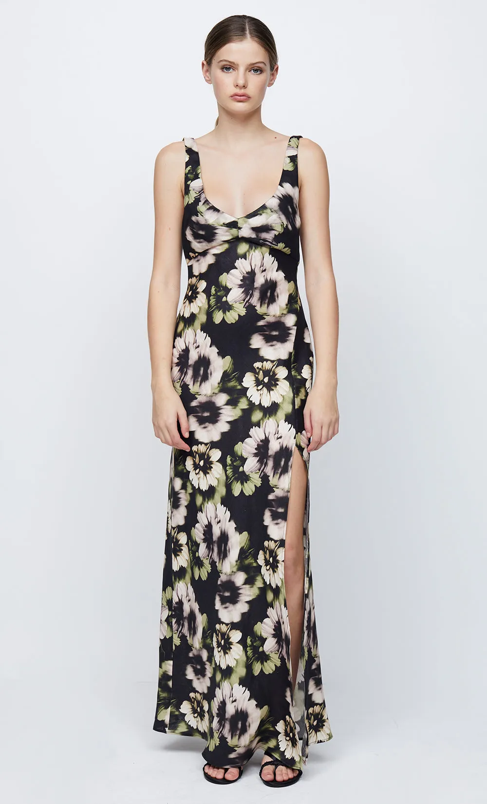 BLOOM LINEN MAXI - BLACK PRINT sold by bec + bridge