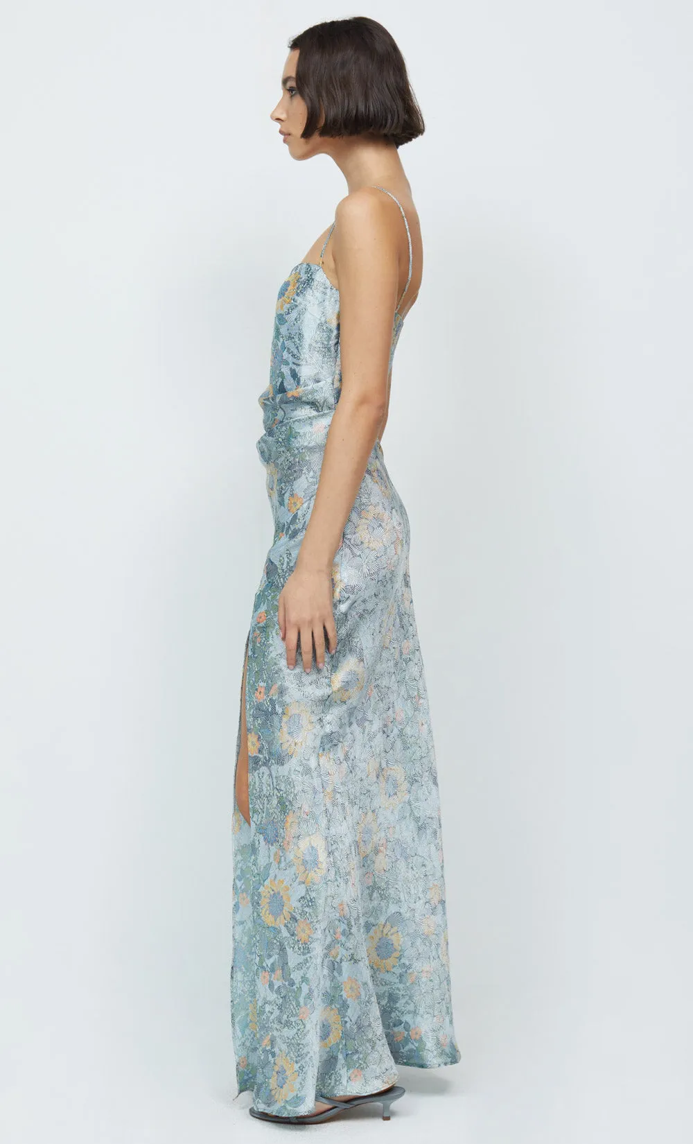 NINA MAXI DRESS - BLUE JACQUARD sold by bec + bridge product image thumbnail 4