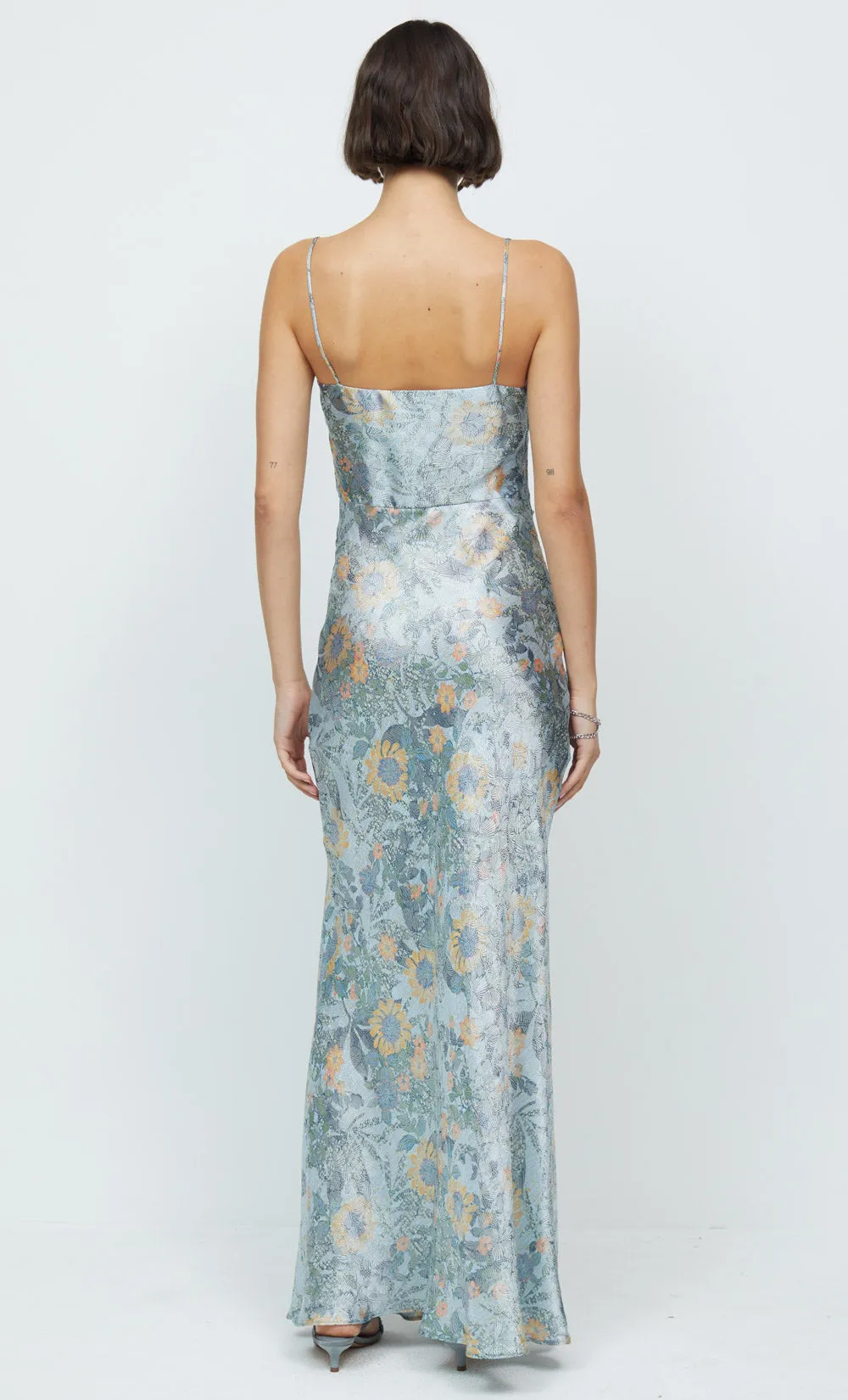 NINA MAXI DRESS - BLUE JACQUARD sold by bec + bridge product image thumbnail 5