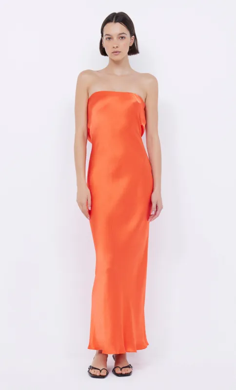 MOON DANCE STRAPLESS DRESS - FIRE RED sold by bec + bridge
