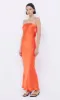 MOON DANCE STRAPLESS DRESS - FIRE RED sold by bec + bridge