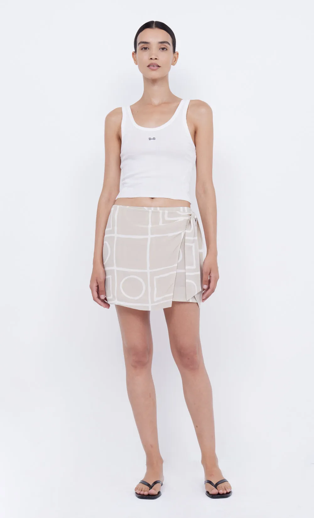 SALMA WRAP MINI SKIRT - CHECKERS sold by bec + bridge product image thumbnail 2