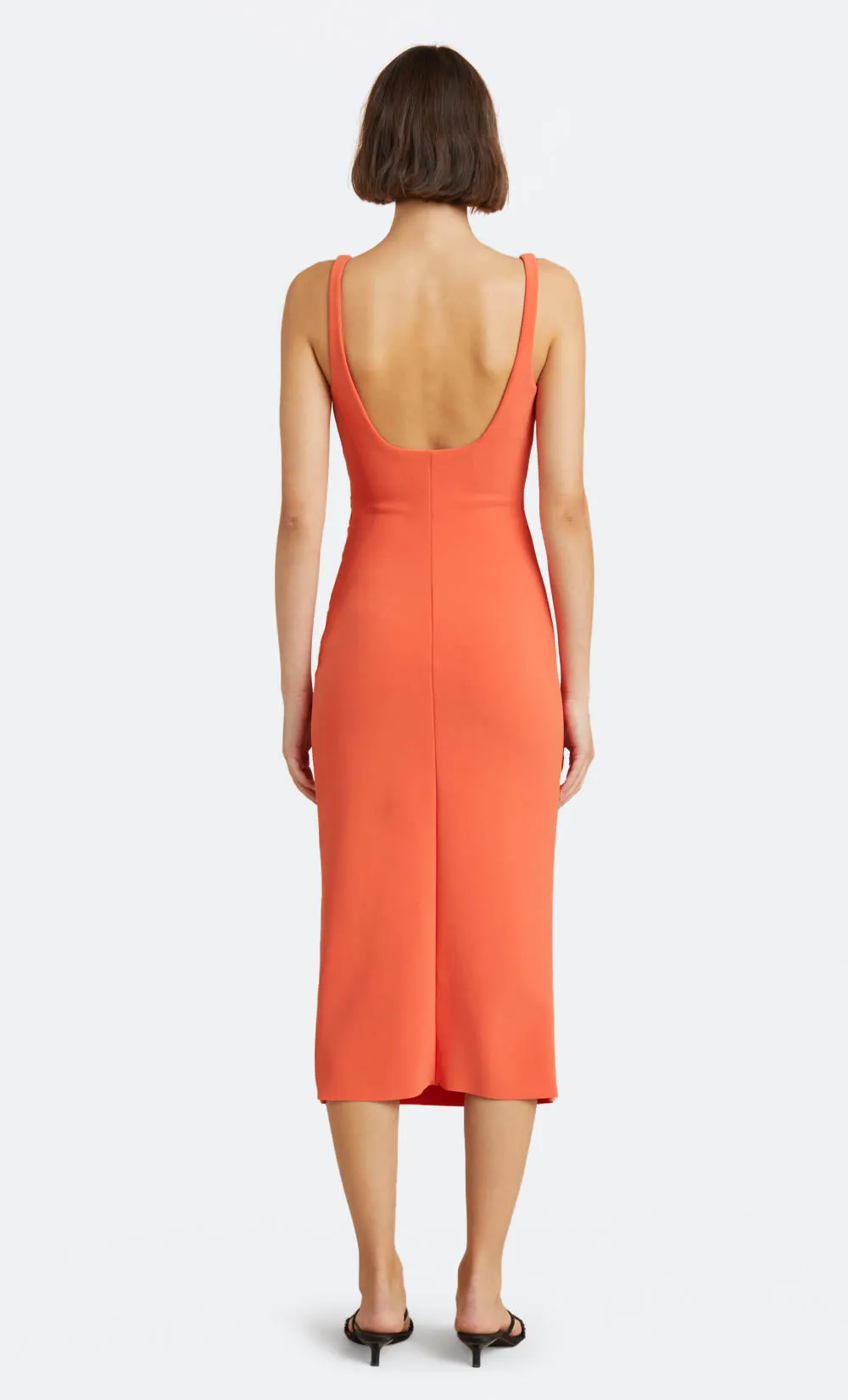KARINA TUCK MIDI DRESS - FIRE RED sold by bec + bridge product image thumbnail 4