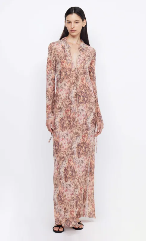 FLORIA LONG SLEEVE MAXI DRESS - VERSAILLES FLORAL sold by bec + bridge