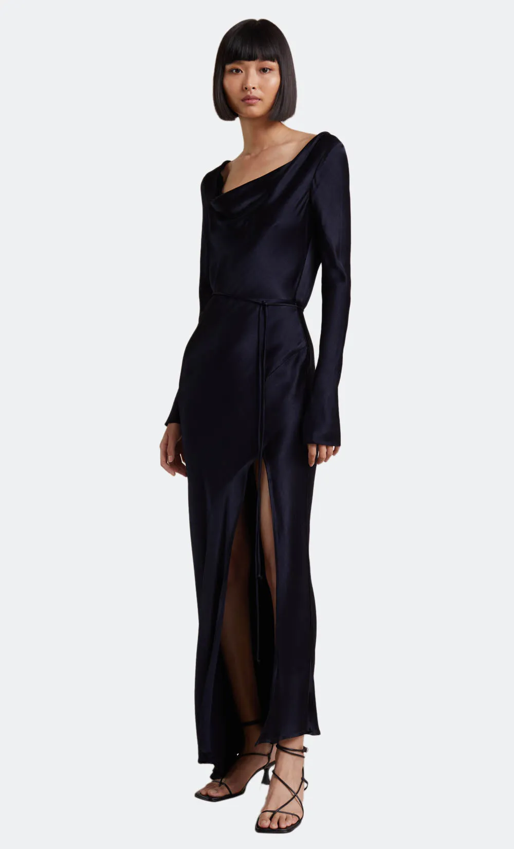 MOON DANCE LONG SLEEVE COWL DRESS - INK sold by bec + bridge product image thumbnail 5