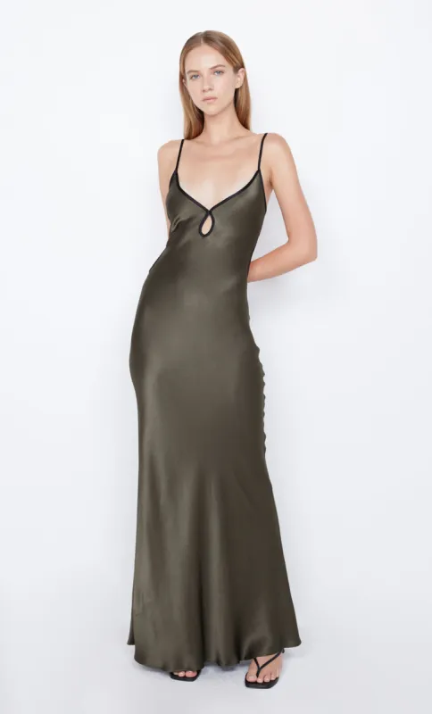 CEDAR CITY MAXI DRESS - DARK WILLOW/BLACK sold by bec + bridge