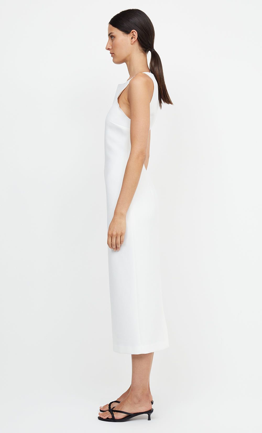 GRACE BOATNECK MIDI DRESS - IVORY sold by bec + bridge product image thumbnail 4