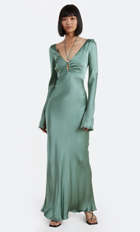MALYKA L/S MAXI DRESS - MOSS GREEN sold by bec + bridge