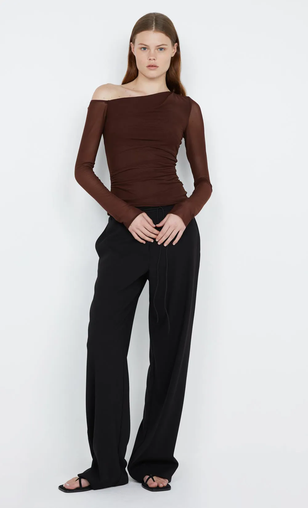 LIV LONG SLEEVE TOP - COCOA sold by bec + bridge