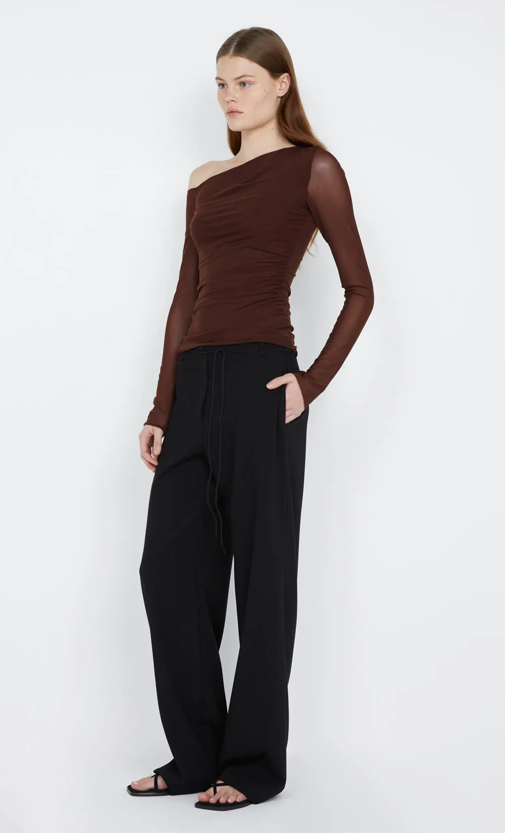 LIV LONG SLEEVE TOP - COCOA sold by bec + bridge product image thumbnail 2