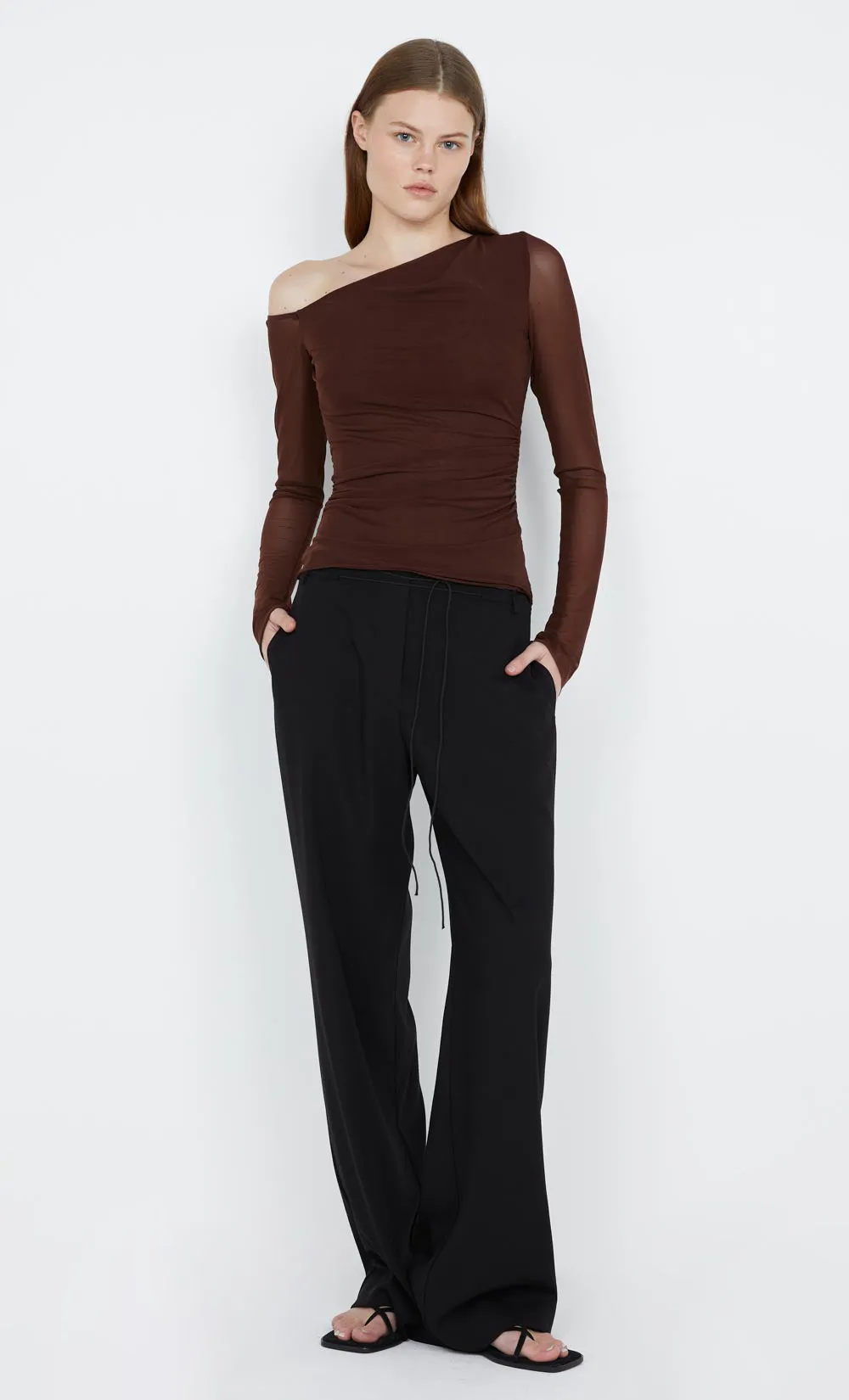 LIV LONG SLEEVE TOP - COCOA sold by bec + bridge product image thumbnail 4