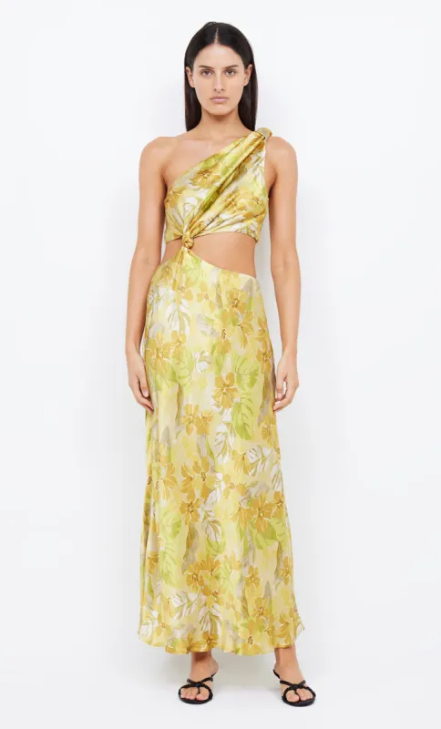 HARPER ONE SHOULDER MAXI DRESS - CITRUS FLORAL sold by bec + bridge