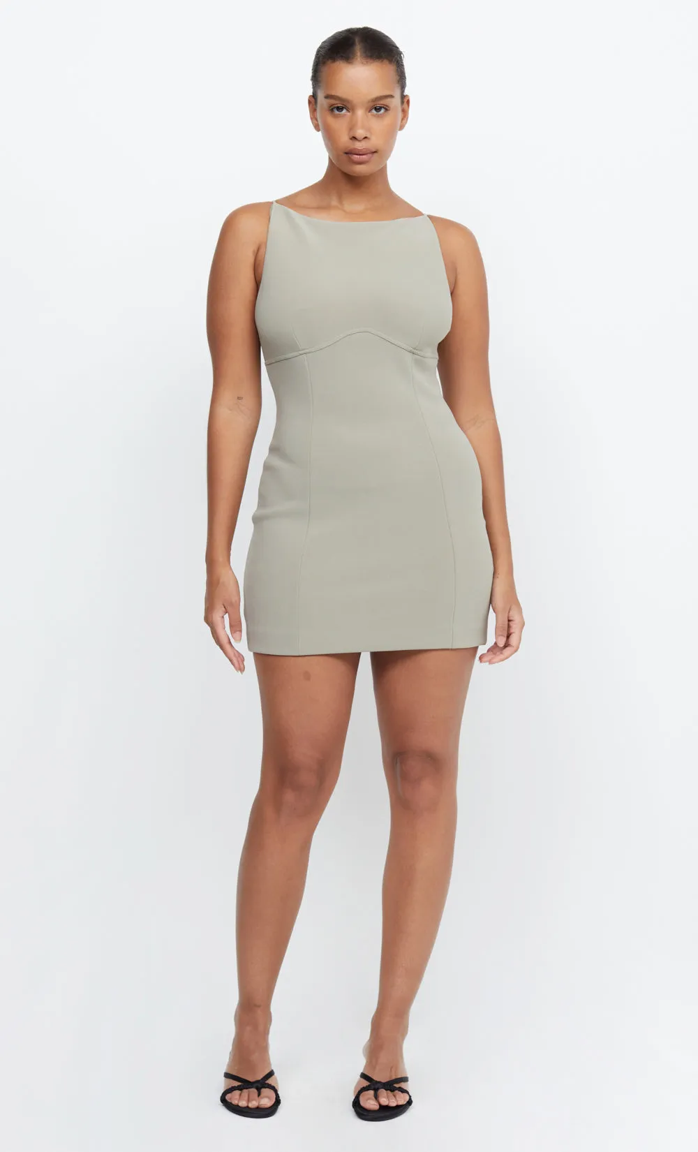 MARISOL MINI DRESS - SILVER SAGE sold by bec + bridge