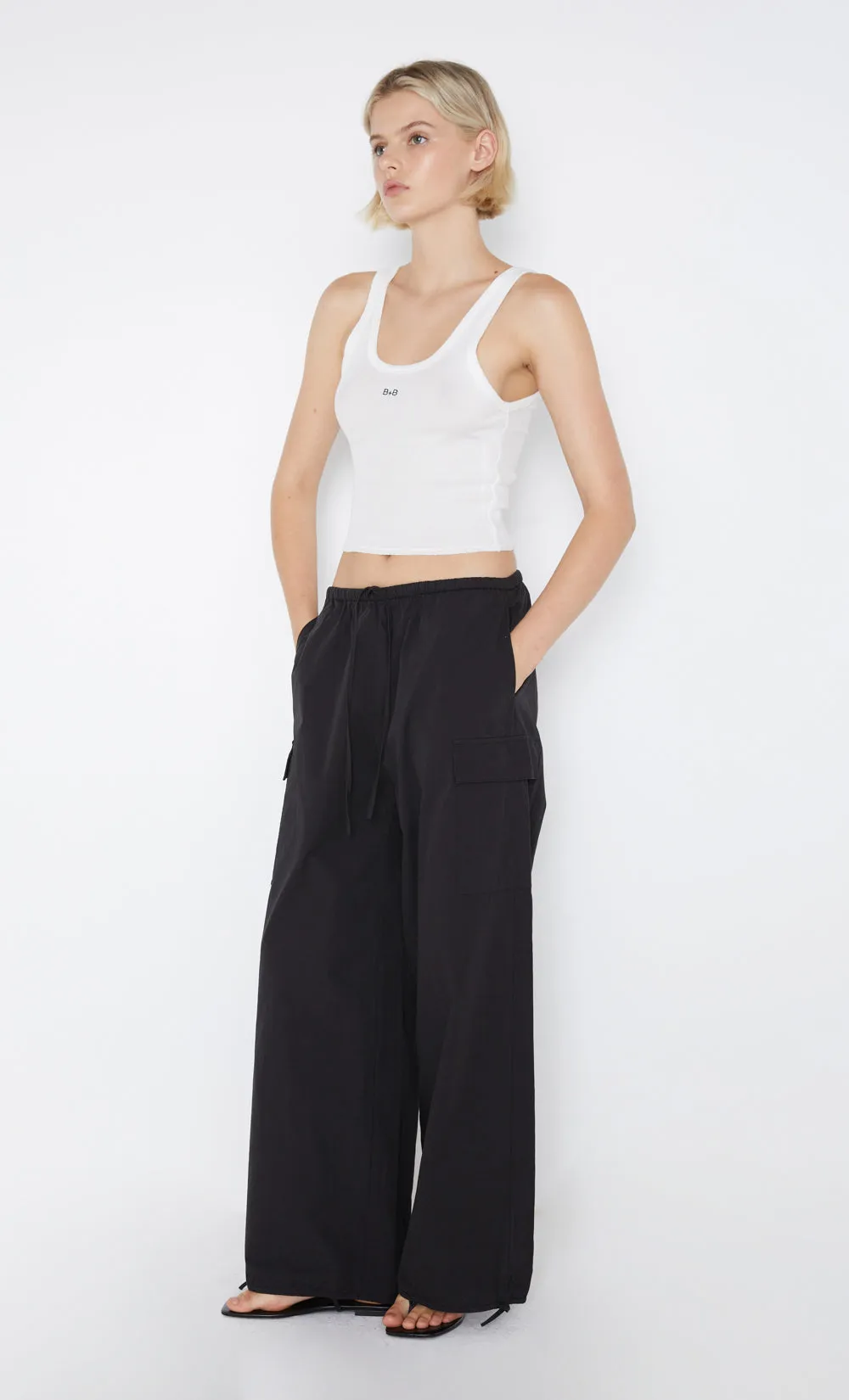 AIMEE CARGO PANT - BLACK sold by bec + bridge