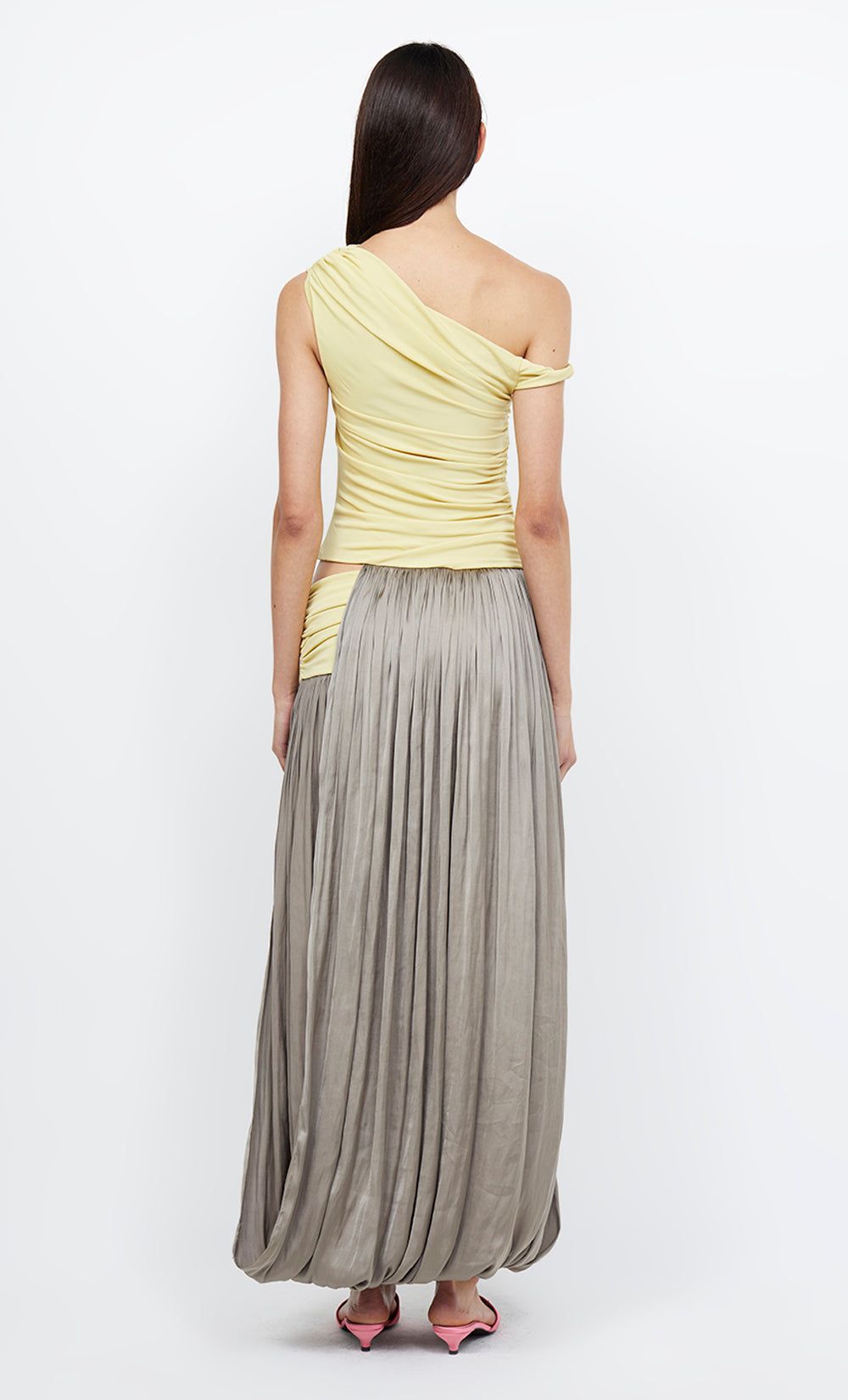SERENE BOATNECK MAXI DRESS - CITRUS/ TAUPE sold by bec + bridge product image thumbnail 3