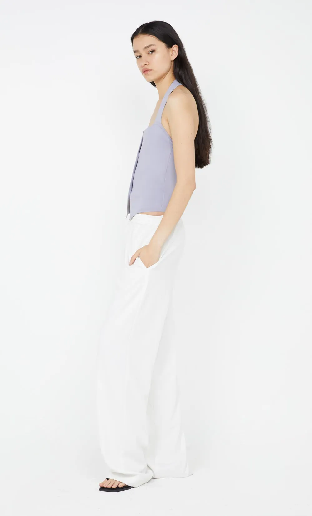 ILORA KNIT HALTER TOP - GREY sold by bec + bridge product image thumbnail 5