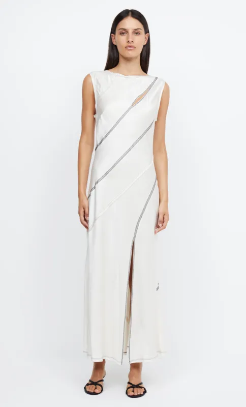 EMERY PANEL MAXI DRESS - IVORY/BLACK sold by bec + bridge