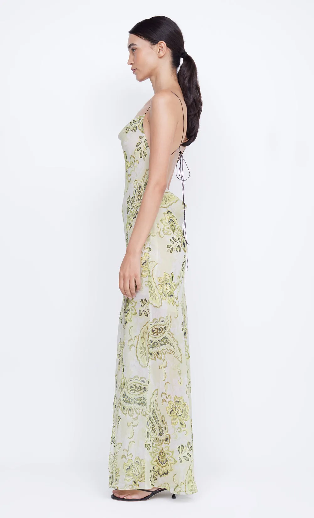 LYLOU MAXI DRESS - LEMON PAISLEY sold by bec + bridge product image thumbnail 4