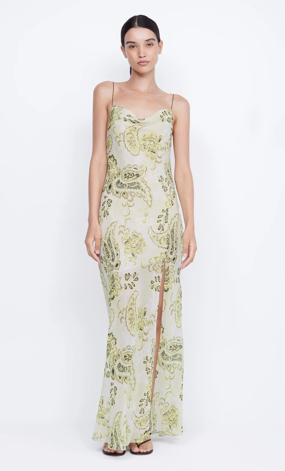 LYLOU MAXI DRESS - LEMON PAISLEY sold by bec + bridge