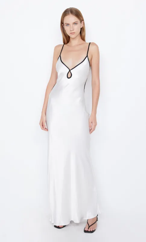 CEDAR CITY MAXI DRESS - IVORY/BLACK sold by bec + bridge