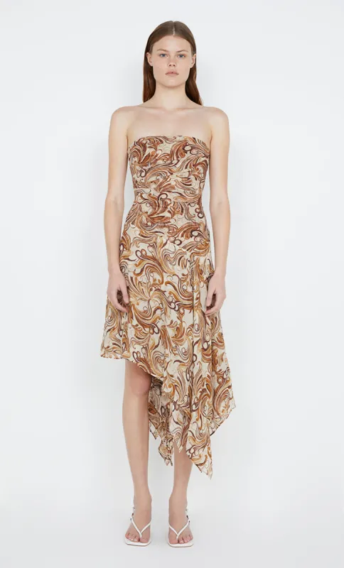 JOCELYN STRAPLESS DRESS - CREAM SWIRL sold by bec + bridge