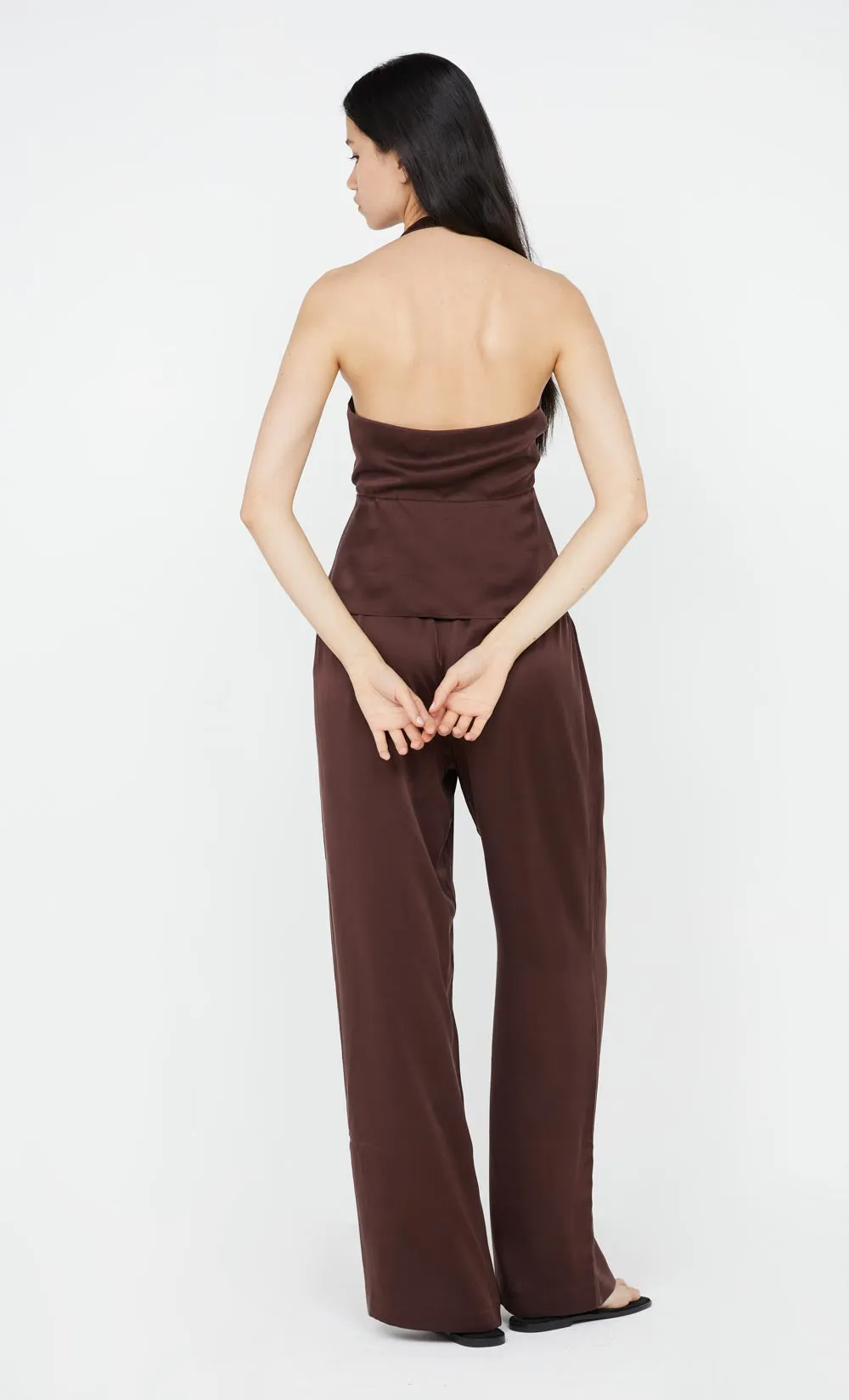 KAIA HALTER TOP - CHOC PLUM sold by bec + bridge product image thumbnail 2