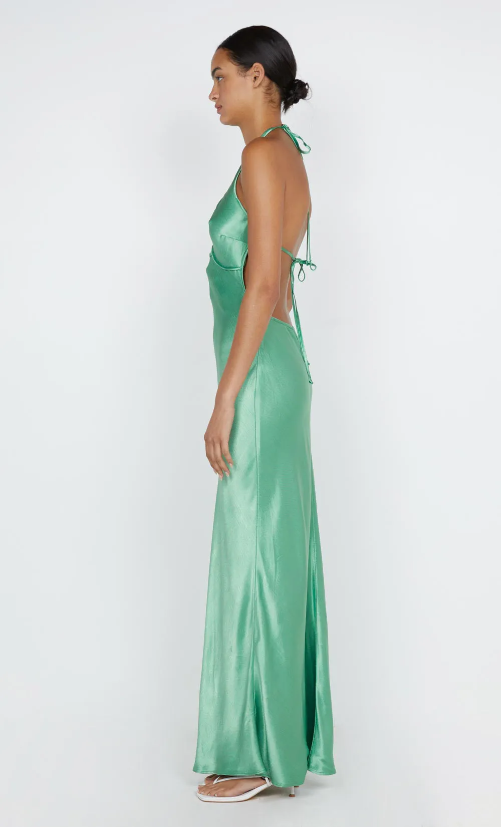 ZARIAH HALTER DRESS - GREEN APPLE sold by bec + bridge product image thumbnail 4
