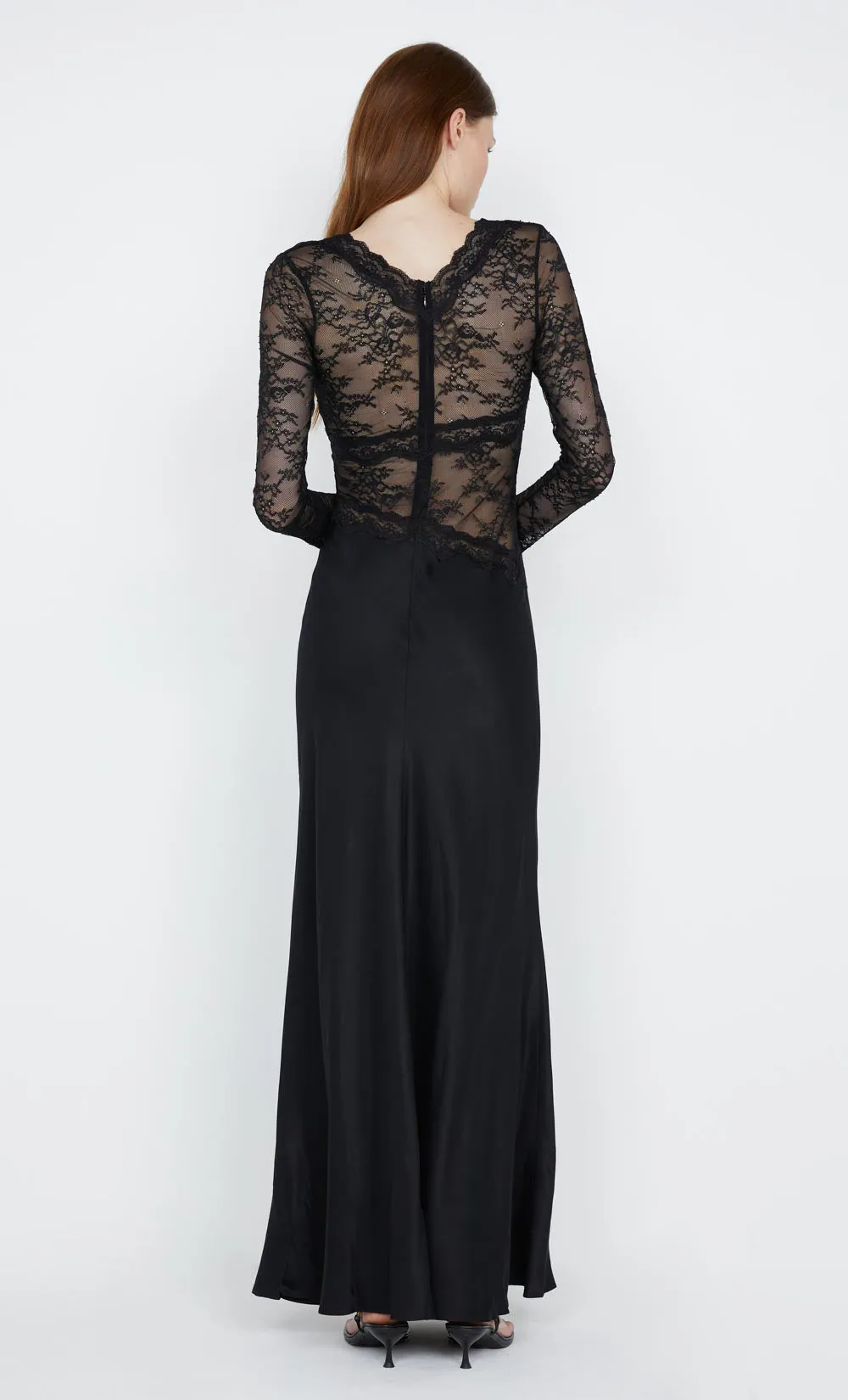 SASHAY LONG SLEEVE MAXI DRESS - BLACK sold by bec + bridge product image thumbnail 2