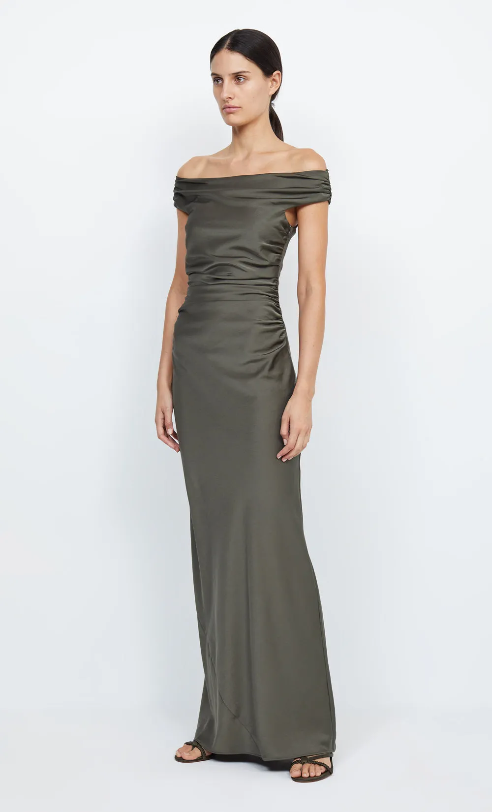 ETERNITY OFF SHOULDER MAXI - DARK WILLOW sold by bec + bridge product image thumbnail 4