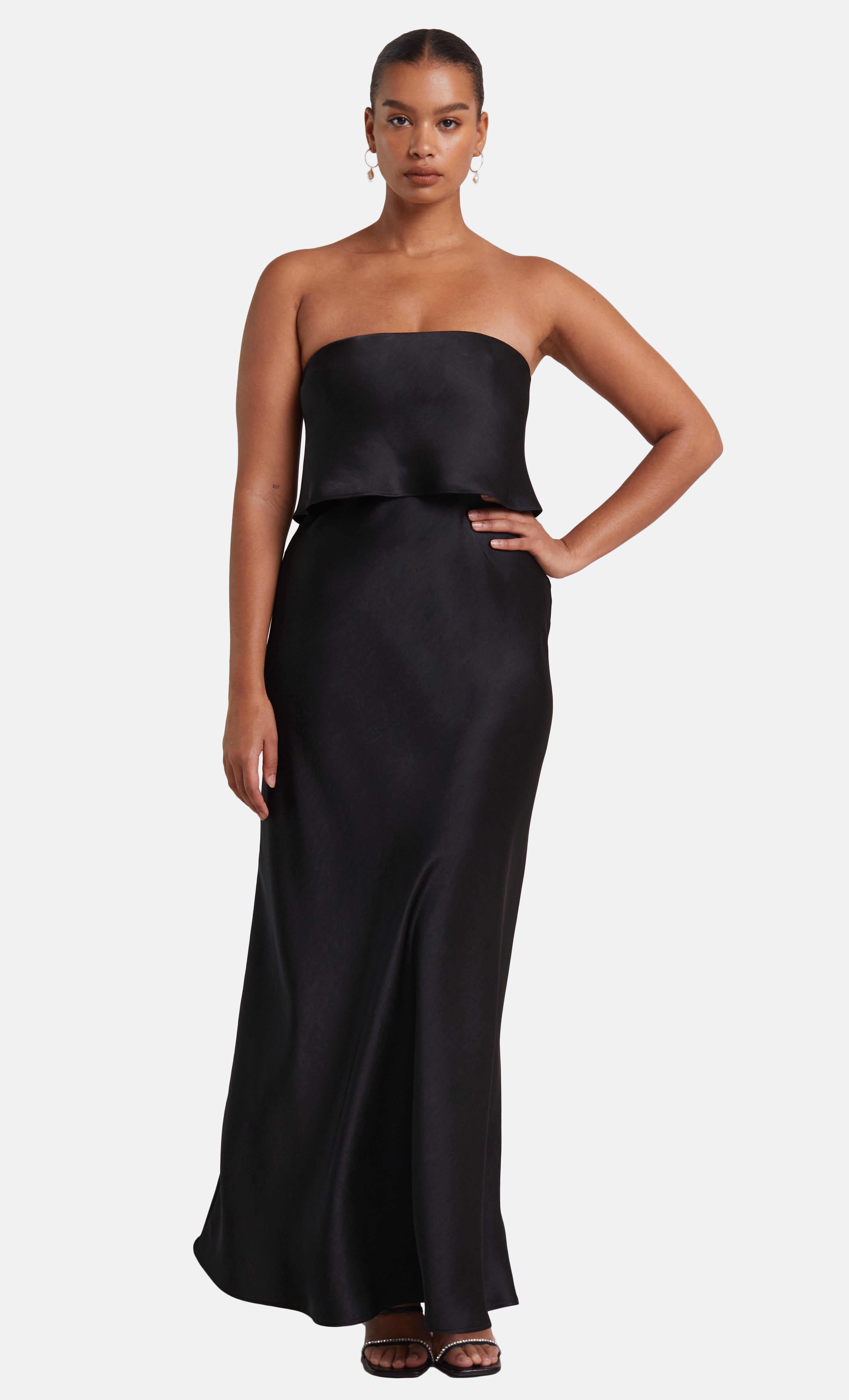 THE DREAMER OVERLAY DRESS - BLACK sold by bec + bridge