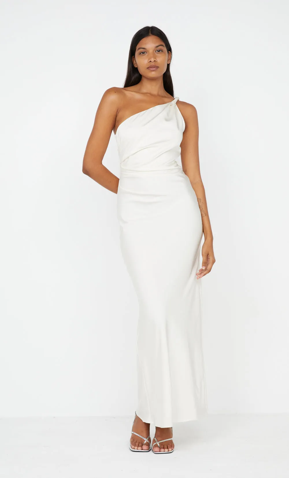 LUNETTA ASYM DRESS - CREAM sold by bec + bridge