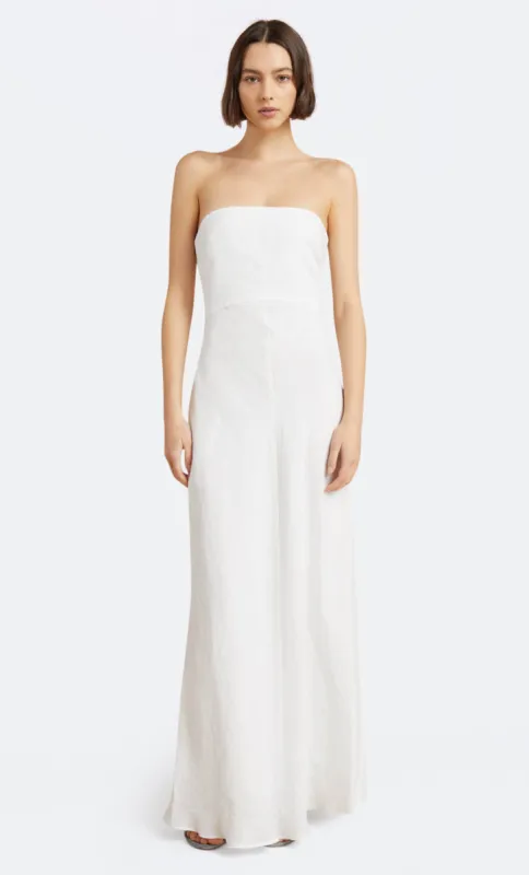 CYNTHIA STRAPLESS MAXI DRESS - IVORY sold by bec + bridge
